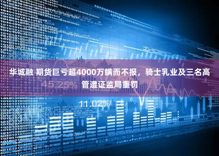 华城融 期货巨亏超4000万瞒而不报，骑士乳业及三名高管遭证监局重罚